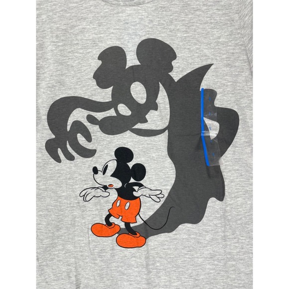 Disney Mickey Mouse Women's size Large Scary Shadow Spooky Halloween Shirt - Picture 2 of 10